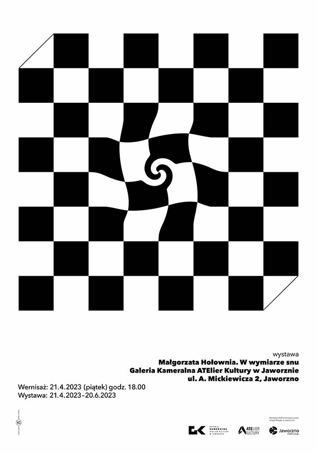 Plakat do wystawy Małgorzaty Hołowni