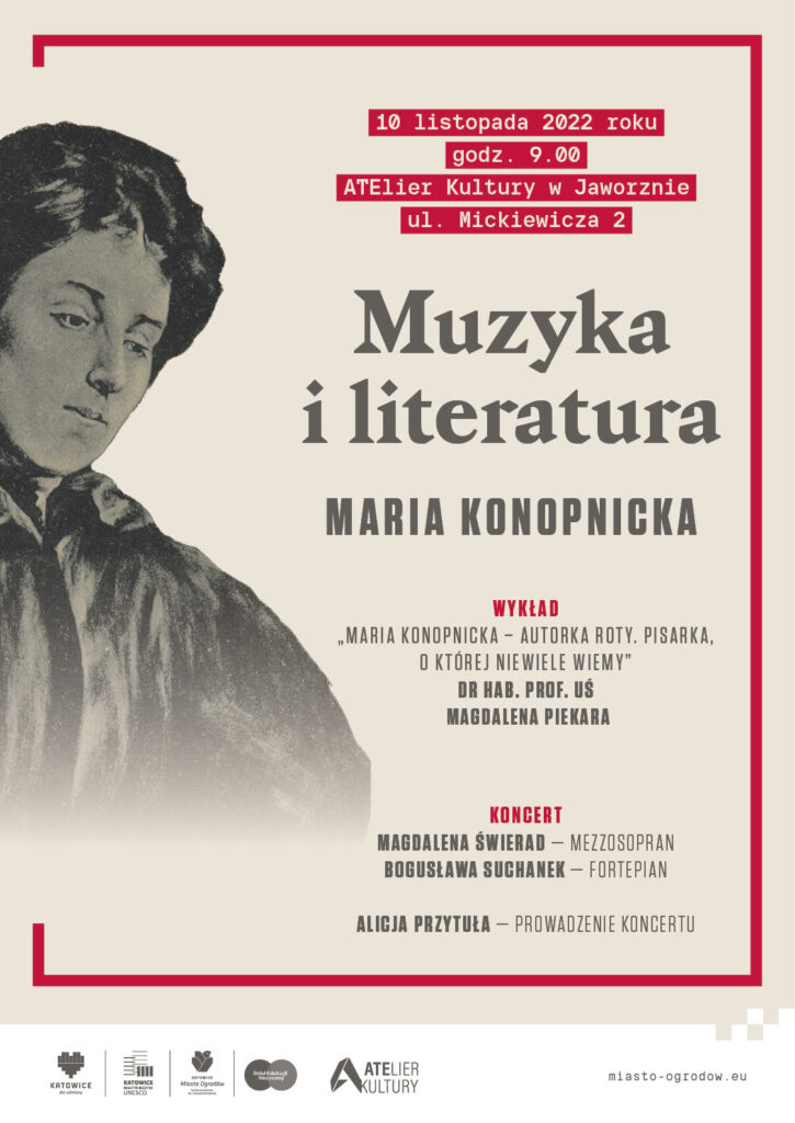 Muzyka i literatura - Maria Konopnicka 