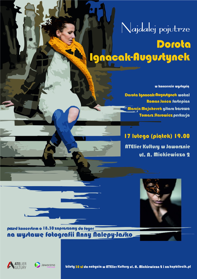 Plakat reklamujący koncert Doroty Ignacak-Augustynek