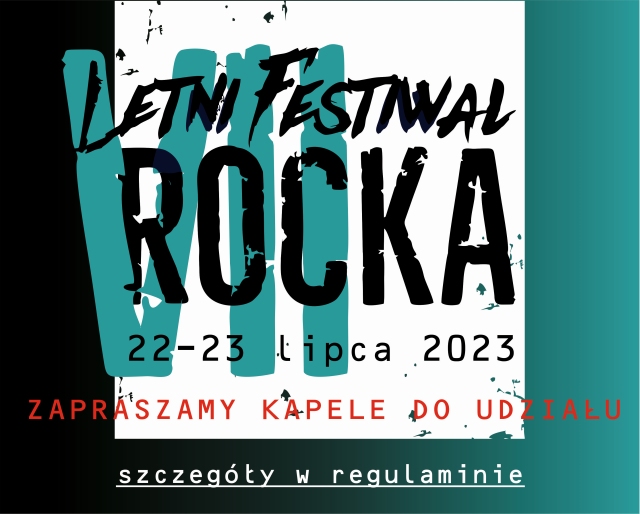 Zaproszenie na 7 Letni Festiwal Rocka